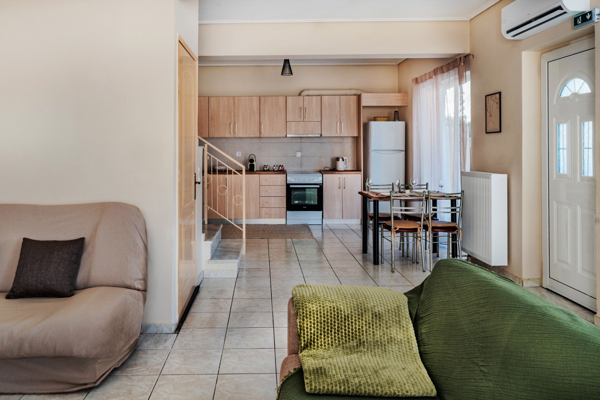 Kitchen and living area