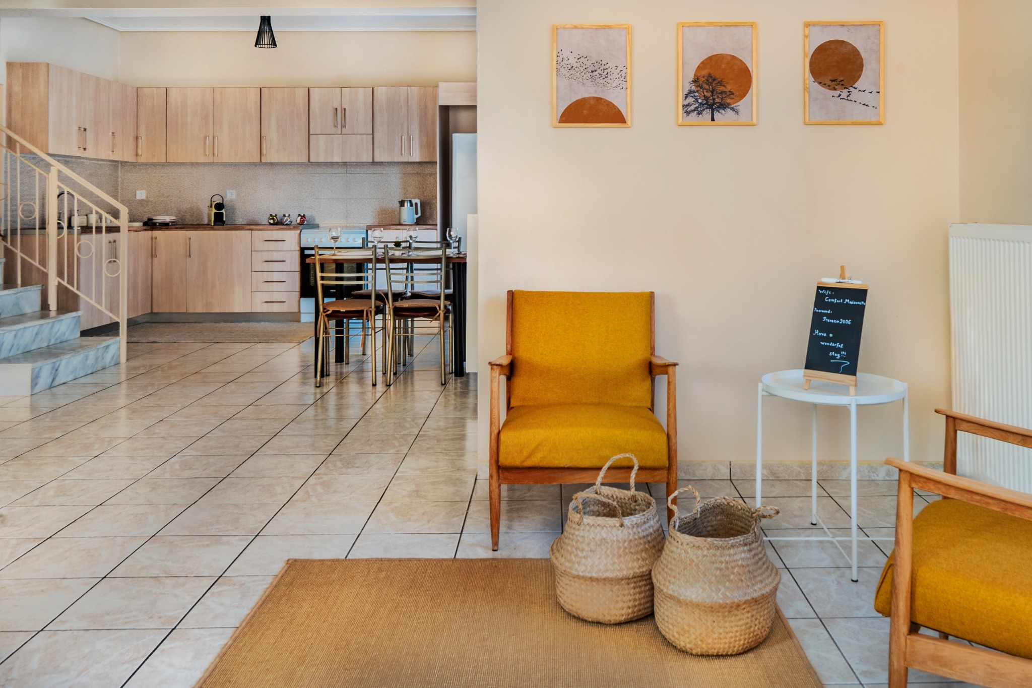 Kitchen and dining area